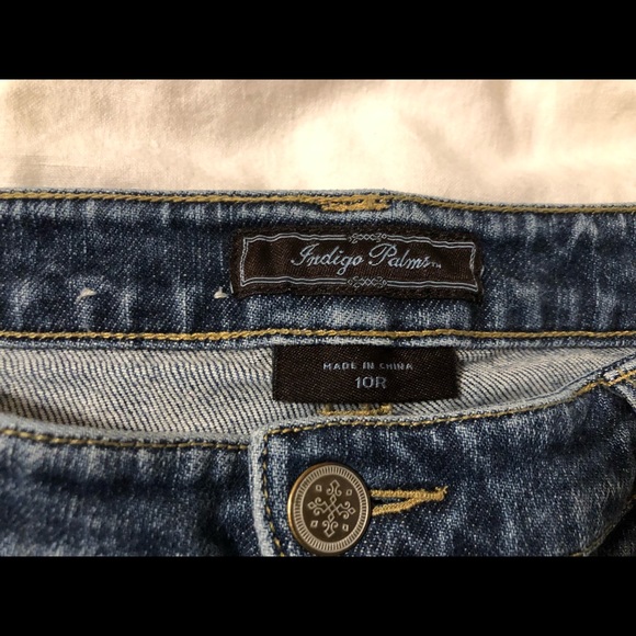 CLEARANCE Indigo Palms High Waist Straight Leg 10R Jeans - Picture 3 of 7